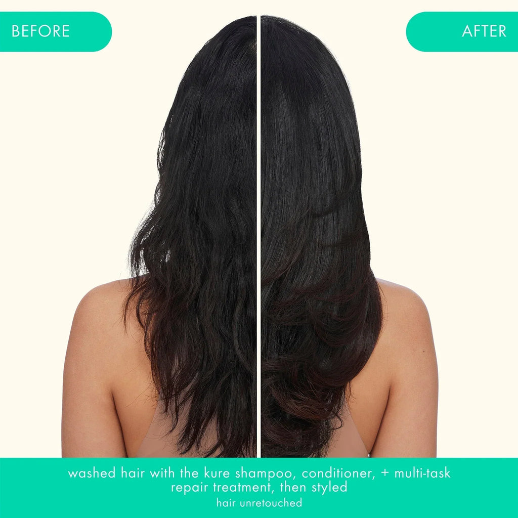 the kure strength repair conditioner forever friend bottle + pouch duo