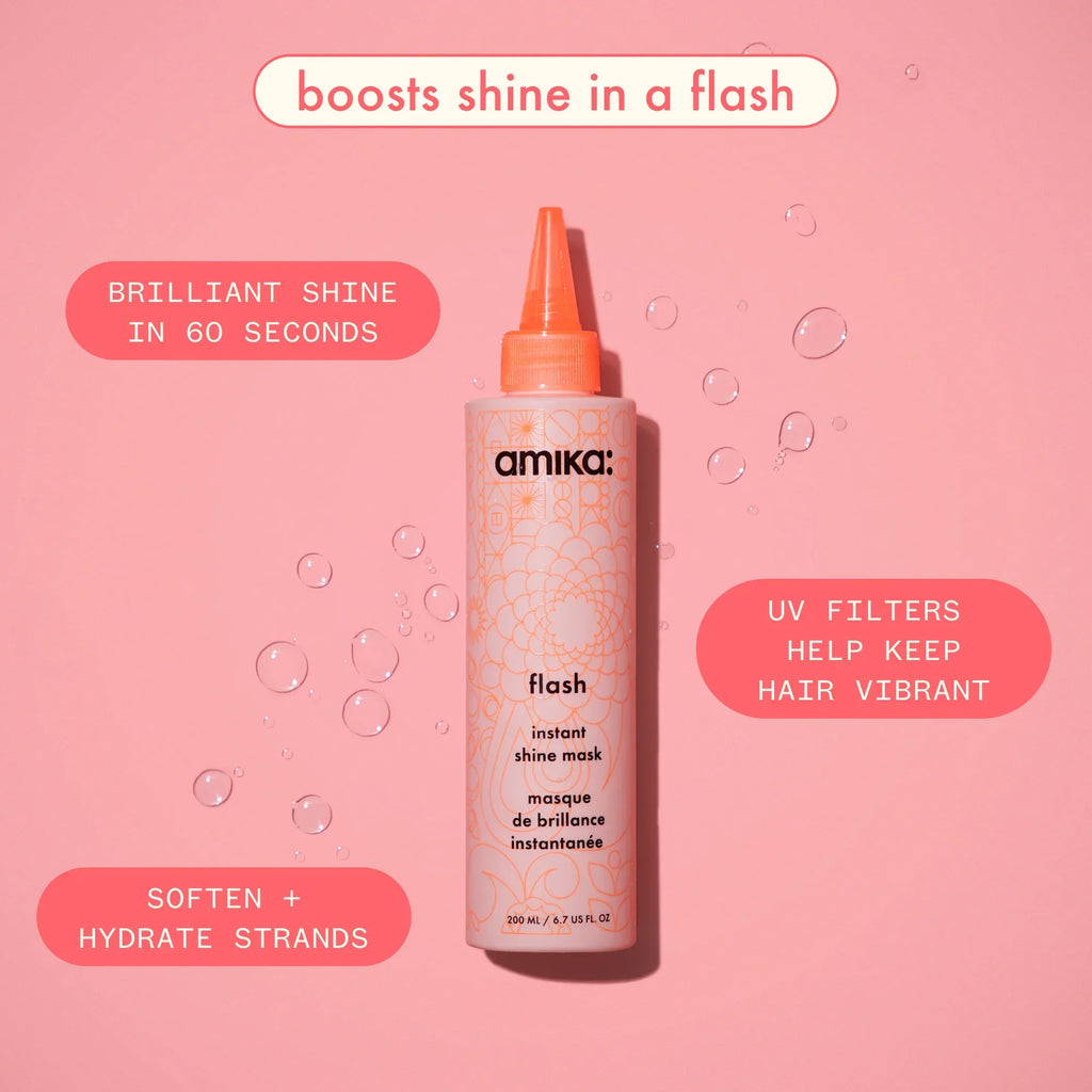 super-sized shine set mirrorball high shine + protect antioxidant shampoo + conditioner + flash mask