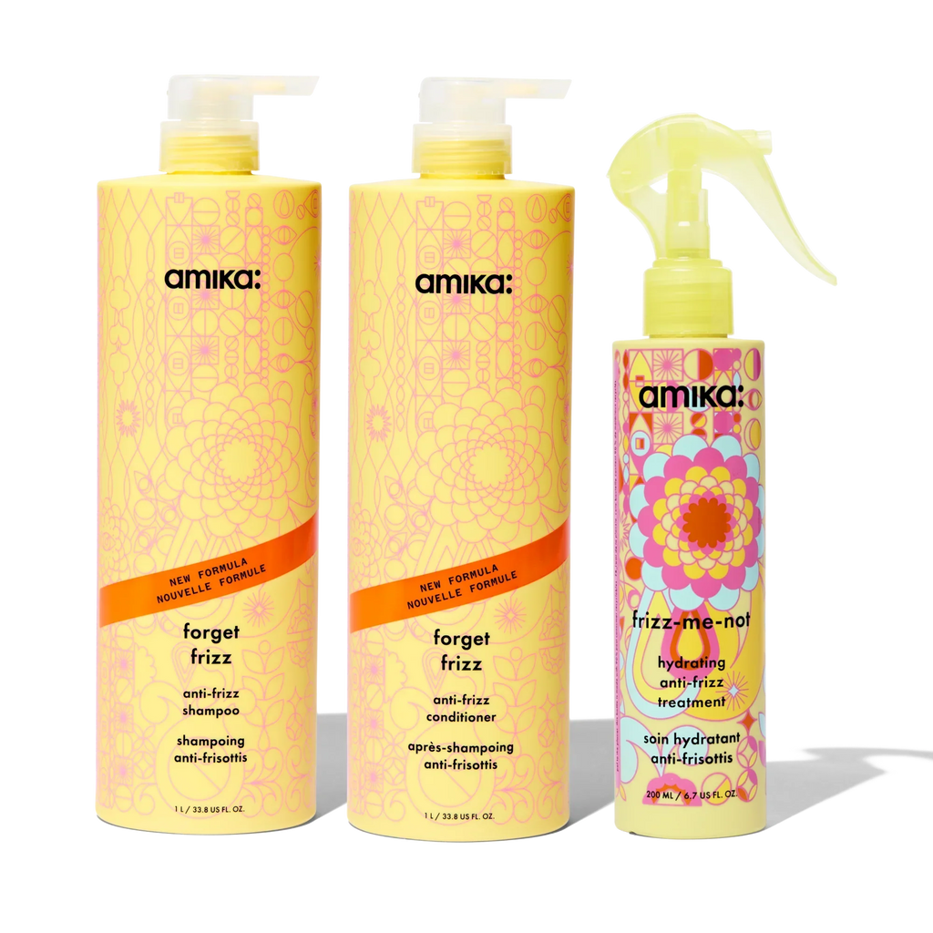 super-sized frizz fighters set anti-frizz shampoo, conditioner + treatment
