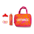 amika x TELETIES necessities set 3 pc hair ties, clip, essentials bag + perk up plus