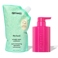 the kure strength repair conditioner forever friend bottle + pouch duo